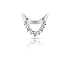 Load image into Gallery viewer, Half Studded Vanki Diamond Ring