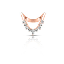 Load image into Gallery viewer, Half Studded Vanki Diamond Ring